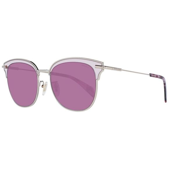 Police PL921J 583X unglae ilverPurple Women Burgundy Sunglasses
